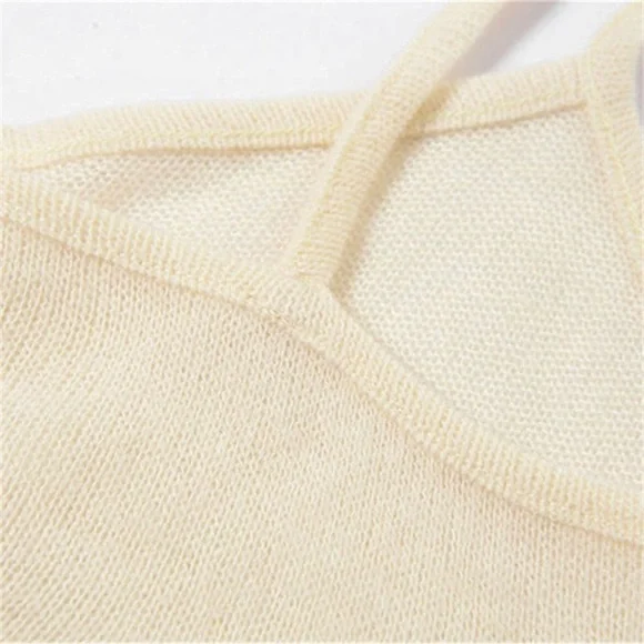 2PC Backless Knit Dress - Picture 7 of 13